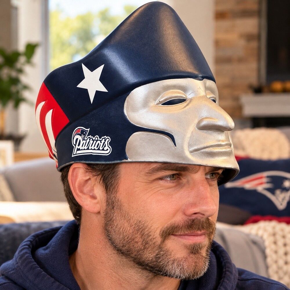 Rare Vintage NFL New England Patriots EUC Foamhead Hat Foam Head Crisp Clean